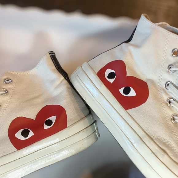 🌸Converse X Play Comme Des Garçons Ladies 9 - Picture 2 of 11